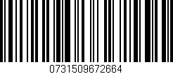 Código de barras (EAN, GTIN, SKU, ISBN): '0731509672664'