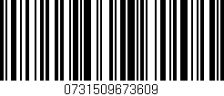 Código de barras (EAN, GTIN, SKU, ISBN): '0731509673609'