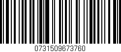 Código de barras (EAN, GTIN, SKU, ISBN): '0731509673760'