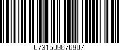 Código de barras (EAN, GTIN, SKU, ISBN): '0731509676907'