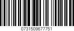 Código de barras (EAN, GTIN, SKU, ISBN): '0731509677751'
