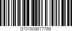 Código de barras (EAN, GTIN, SKU, ISBN): '0731509677768'
