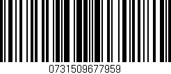 Código de barras (EAN, GTIN, SKU, ISBN): '0731509677959'
