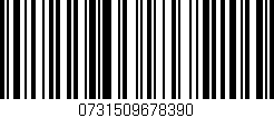 Código de barras (EAN, GTIN, SKU, ISBN): '0731509678390'