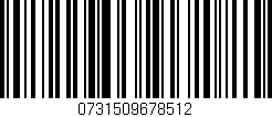 Código de barras (EAN, GTIN, SKU, ISBN): '0731509678512'