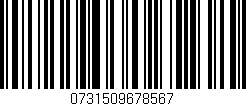 Código de barras (EAN, GTIN, SKU, ISBN): '0731509678567'