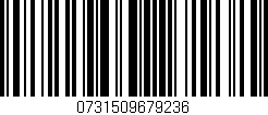 Código de barras (EAN, GTIN, SKU, ISBN): '0731509679236'