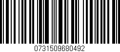 Código de barras (EAN, GTIN, SKU, ISBN): '0731509680492'