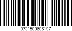 Código de barras (EAN, GTIN, SKU, ISBN): '0731509686197'