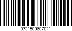 Código de barras (EAN, GTIN, SKU, ISBN): '0731509687071'