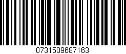 Código de barras (EAN, GTIN, SKU, ISBN): '0731509687163'