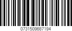 Código de barras (EAN, GTIN, SKU, ISBN): '0731509687194'