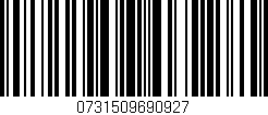 Código de barras (EAN, GTIN, SKU, ISBN): '0731509690927'