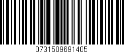 Código de barras (EAN, GTIN, SKU, ISBN): '0731509691405'