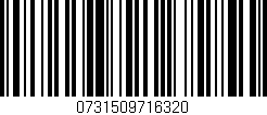 Código de barras (EAN, GTIN, SKU, ISBN): '0731509716320'