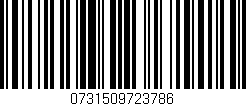 Código de barras (EAN, GTIN, SKU, ISBN): '0731509723786'