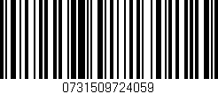 Código de barras (EAN, GTIN, SKU, ISBN): '0731509724059'