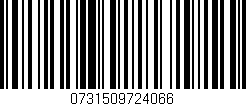Código de barras (EAN, GTIN, SKU, ISBN): '0731509724066'