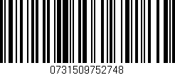 Código de barras (EAN, GTIN, SKU, ISBN): '0731509752748'