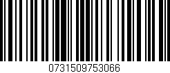 Código de barras (EAN, GTIN, SKU, ISBN): '0731509753066'