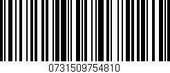 Código de barras (EAN, GTIN, SKU, ISBN): '0731509754810'