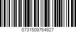 Código de barras (EAN, GTIN, SKU, ISBN): '0731509754827'