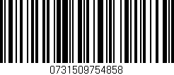 Código de barras (EAN, GTIN, SKU, ISBN): '0731509754858'