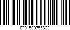 Código de barras (EAN, GTIN, SKU, ISBN): '0731509755633'
