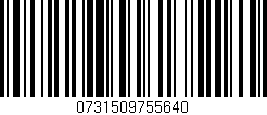 Código de barras (EAN, GTIN, SKU, ISBN): '0731509755640'