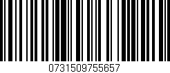 Código de barras (EAN, GTIN, SKU, ISBN): '0731509755657'