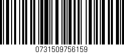 Código de barras (EAN, GTIN, SKU, ISBN): '0731509756159'