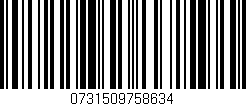 Código de barras (EAN, GTIN, SKU, ISBN): '0731509758634'