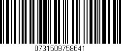 Código de barras (EAN, GTIN, SKU, ISBN): '0731509758641'
