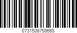 Código de barras (EAN, GTIN, SKU, ISBN): '0731509758665'