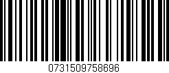 Código de barras (EAN, GTIN, SKU, ISBN): '0731509758696'