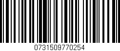 Código de barras (EAN, GTIN, SKU, ISBN): '0731509770254'