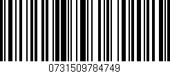 Código de barras (EAN, GTIN, SKU, ISBN): '0731509784749'