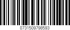 Código de barras (EAN, GTIN, SKU, ISBN): '0731509798593'