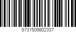 Código de barras (EAN, GTIN, SKU, ISBN): '0731509802337'