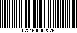 Código de barras (EAN, GTIN, SKU, ISBN): '0731509802375'