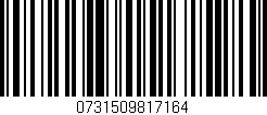 Código de barras (EAN, GTIN, SKU, ISBN): '0731509817164'