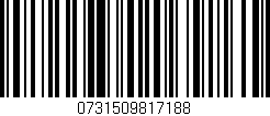 Código de barras (EAN, GTIN, SKU, ISBN): '0731509817188'