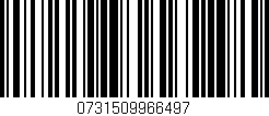 Código de barras (EAN, GTIN, SKU, ISBN): '0731509966497'
