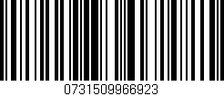 Código de barras (EAN, GTIN, SKU, ISBN): '0731509966923'