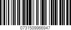 Código de barras (EAN, GTIN, SKU, ISBN): '0731509966947'