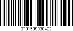 Código de barras (EAN, GTIN, SKU, ISBN): '0731509968422'