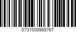 Código de barras (EAN, GTIN, SKU, ISBN): '0731509968767'