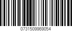Código de barras (EAN, GTIN, SKU, ISBN): '0731509969054'