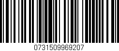 Código de barras (EAN, GTIN, SKU, ISBN): '0731509969207'