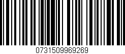 Código de barras (EAN, GTIN, SKU, ISBN): '0731509969269'